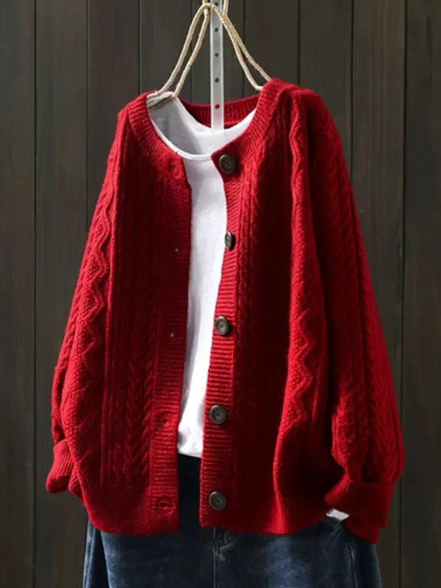 Lorenza™ - Strickjacke mit Kabelmuster
