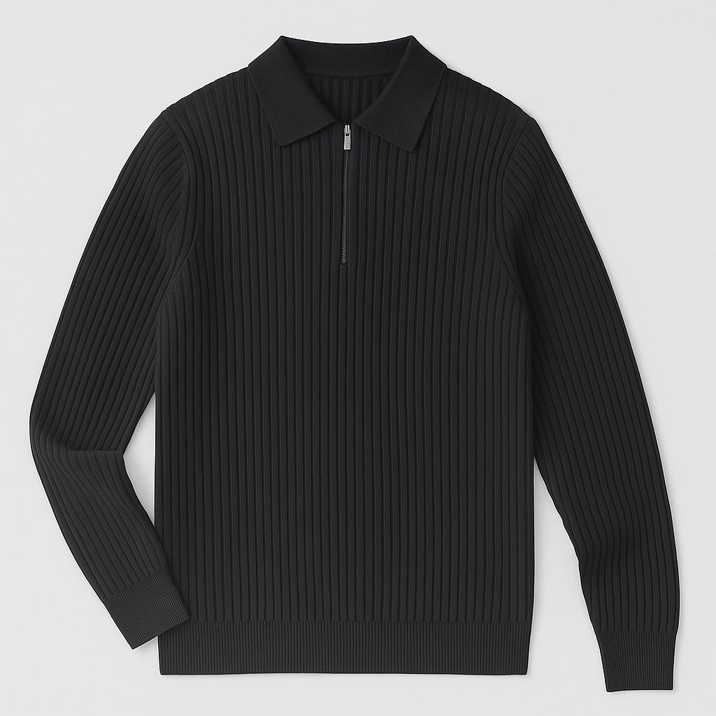 Karl™ Quarter-Zip Strickpullover für modernen Stil