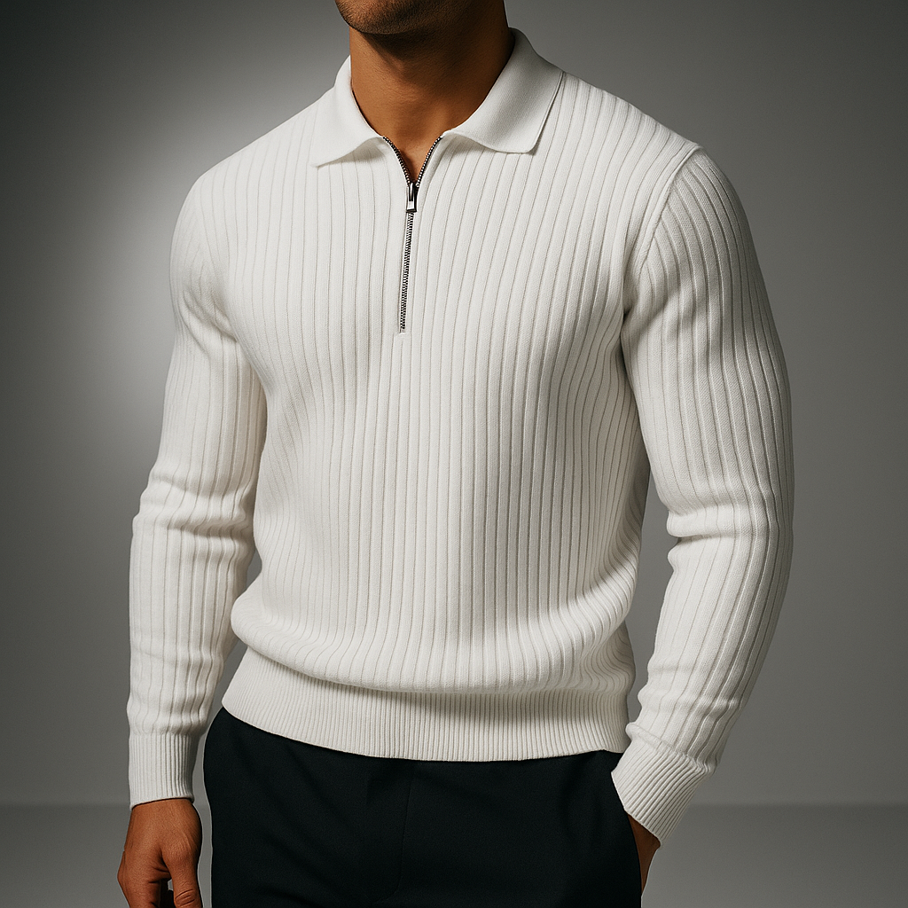 Karl™ Quarter-Zip Strickpullover für modernen Stil
