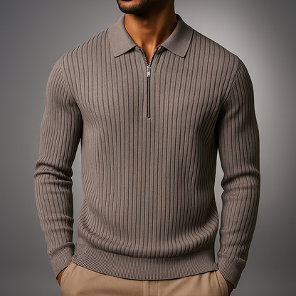 Karl™ Quarter-Zip Strickpullover für modernen Stil