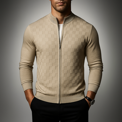 Romello™ Strickjacke mit Signature-Check-Design