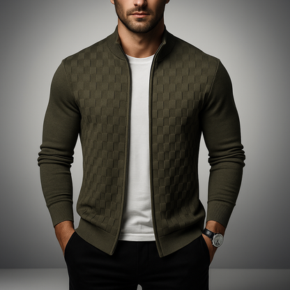 Romello™ Strickjacke mit Signature-Check-Design