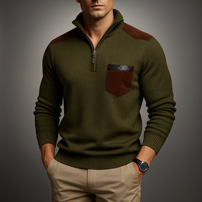 Hermann™ Viertelzip-Pullover