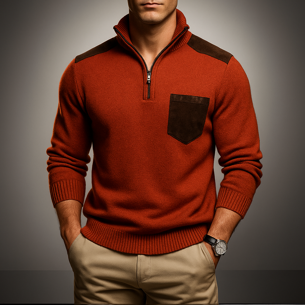 Hermann™ Viertelzip-Pullover