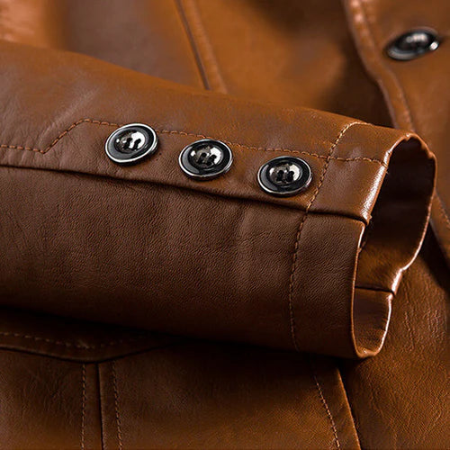 Carsten™ Lederlook-Blazerjacke