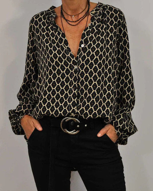 Monika™ Geometrische Bluse